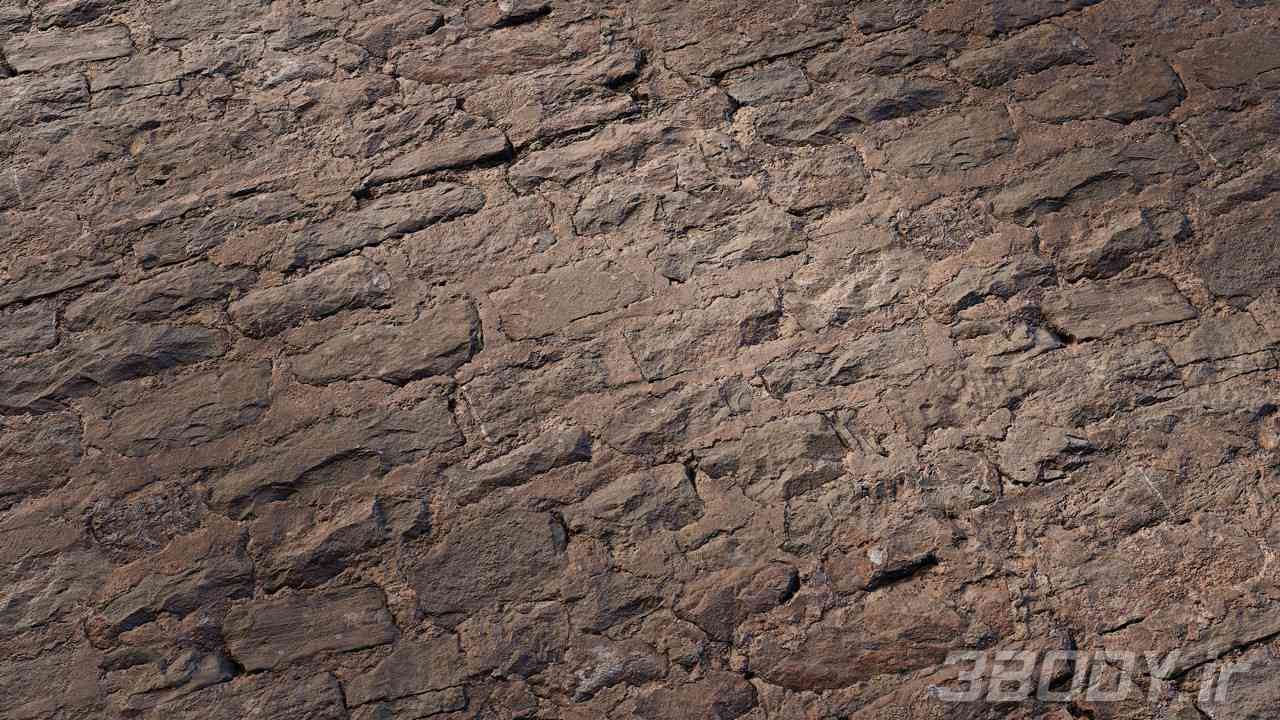 متریال دیوار سنگی stone wall عکس 1